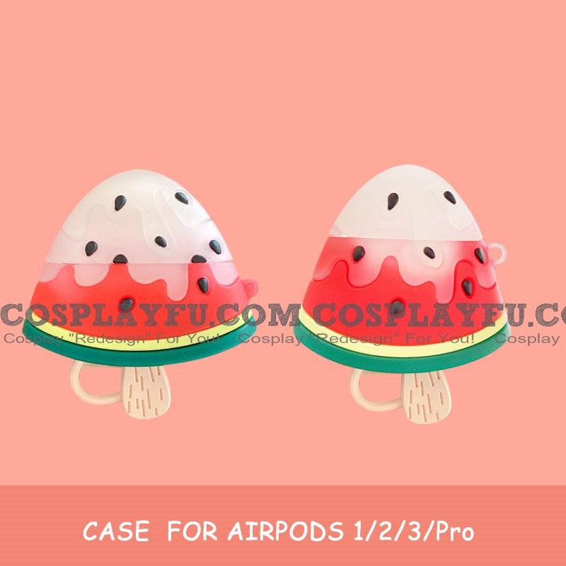 Lovely Watermelon Popsicle | Silicone Case for Apple AirPods 1, 2, Pro コスプレ